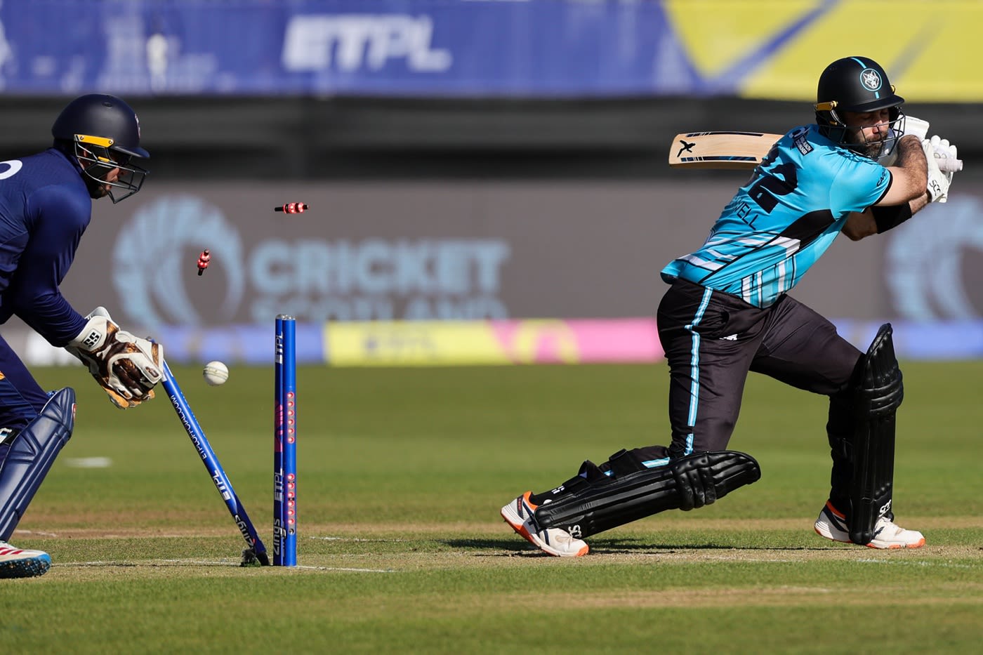 Glenn Maxwell was cleaned up for 3