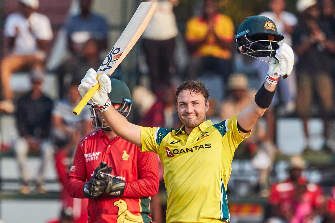 Josh Inglis brought up his second ODI hundred