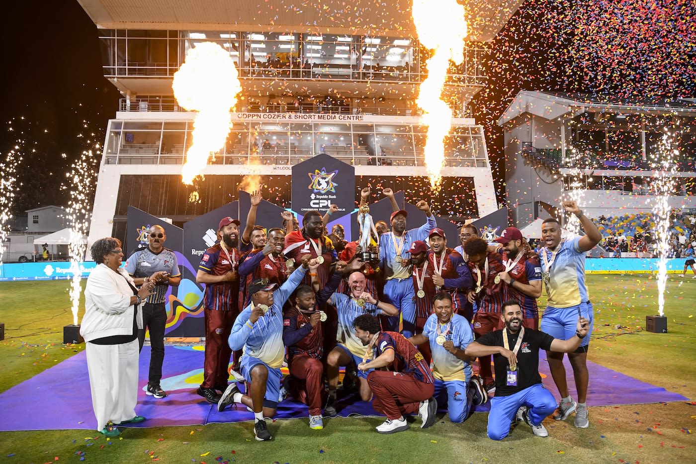 The Antigua and Barbuda Falcons became first-time champions