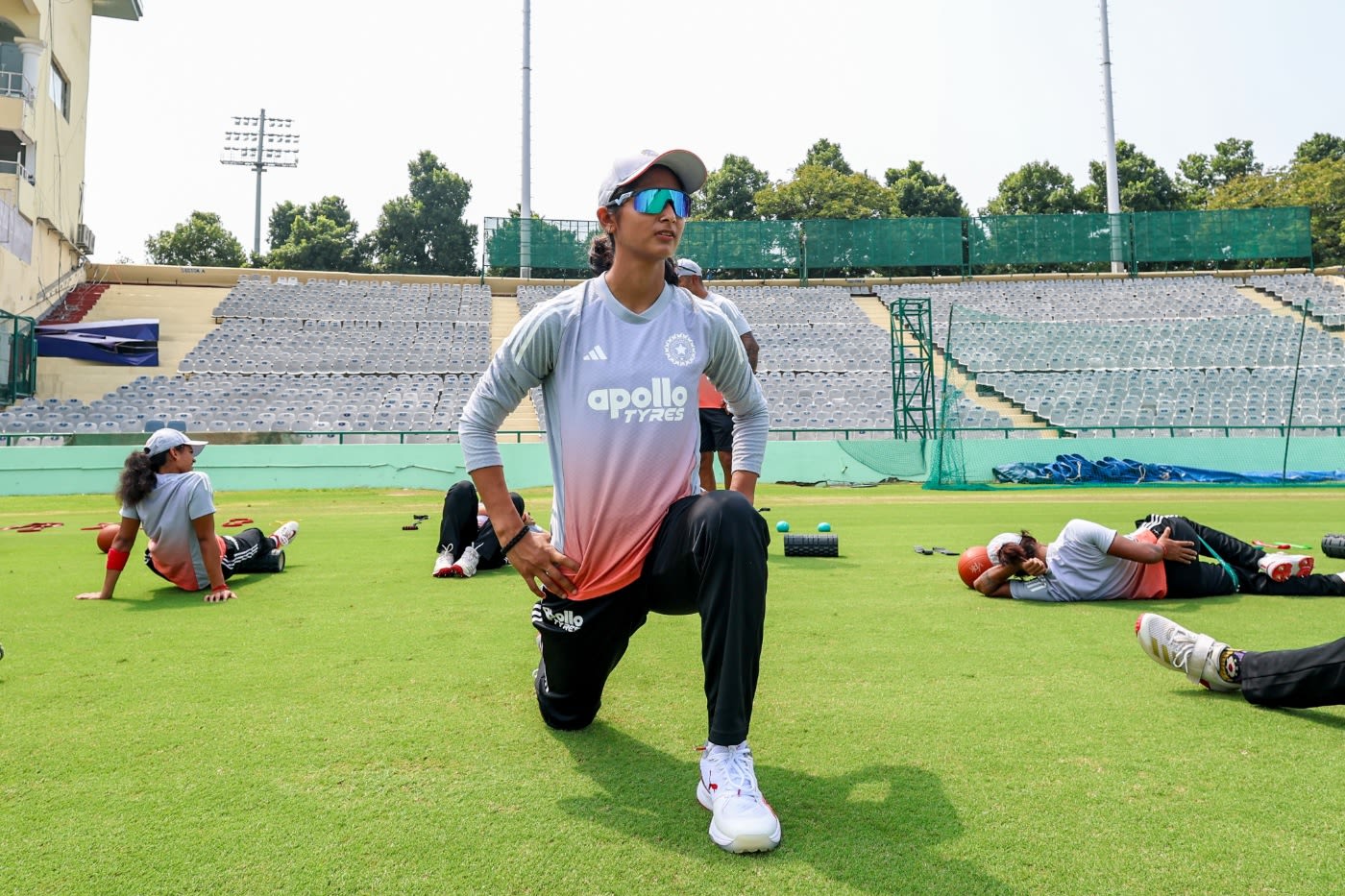 Akshita Bhagat warms up