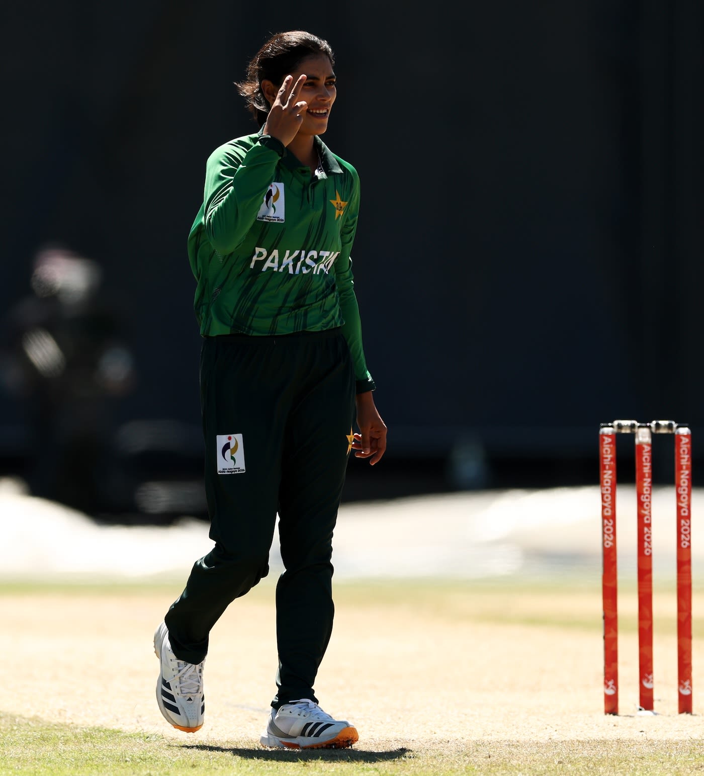Umm-e-Hani picked up three (not two) wickets