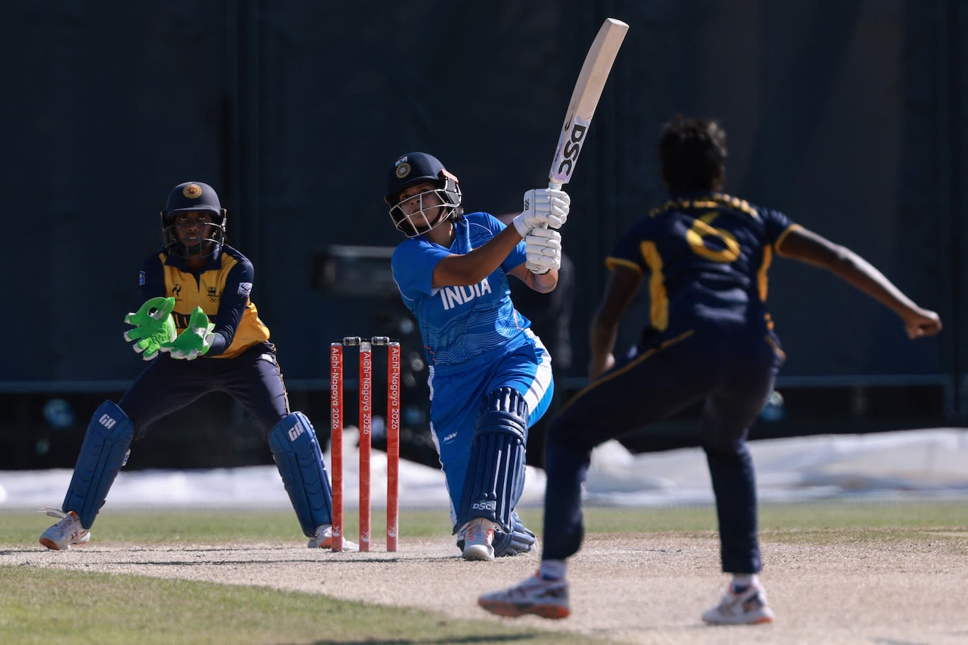 Shafali Verma goes over long-off