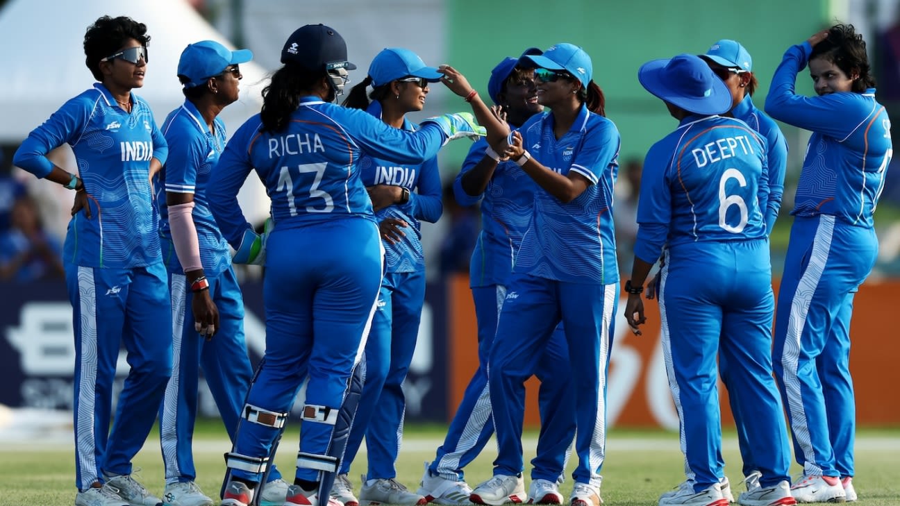 Mandhana, Shafali and Ghosh lead dominant India to Asian Games gold