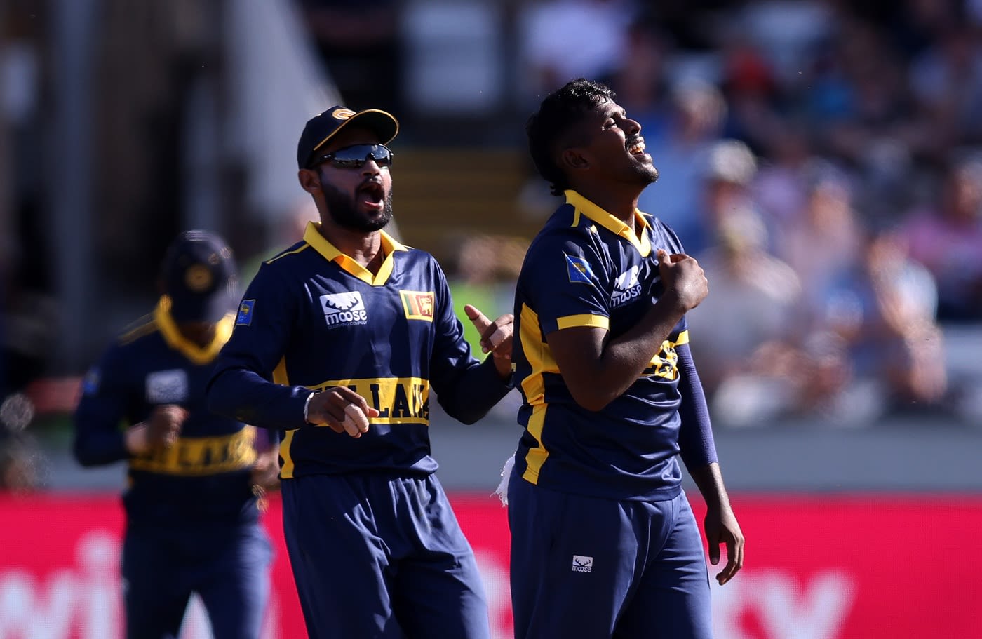 Sachindu Colombage claimed Joe Root as his maiden international wicket