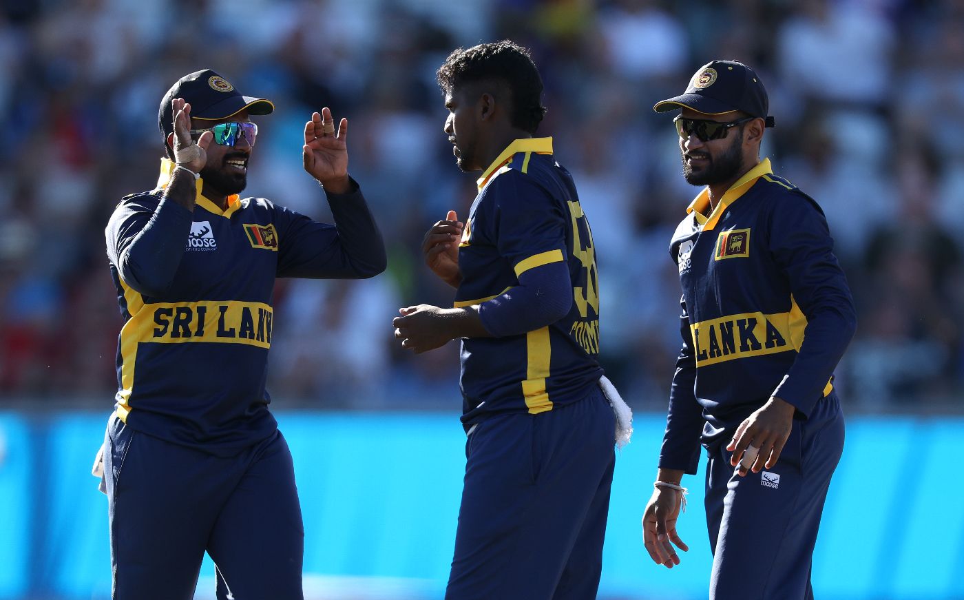 Sachindu Colombage dismissed Jamie Overton for his third wicket