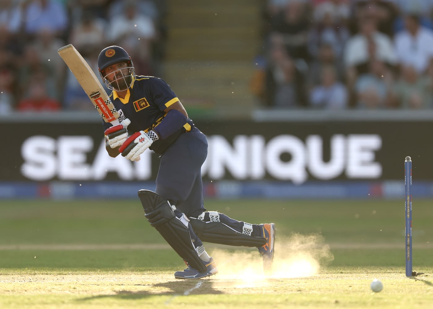 Kusal Mendis flicks into the leg side