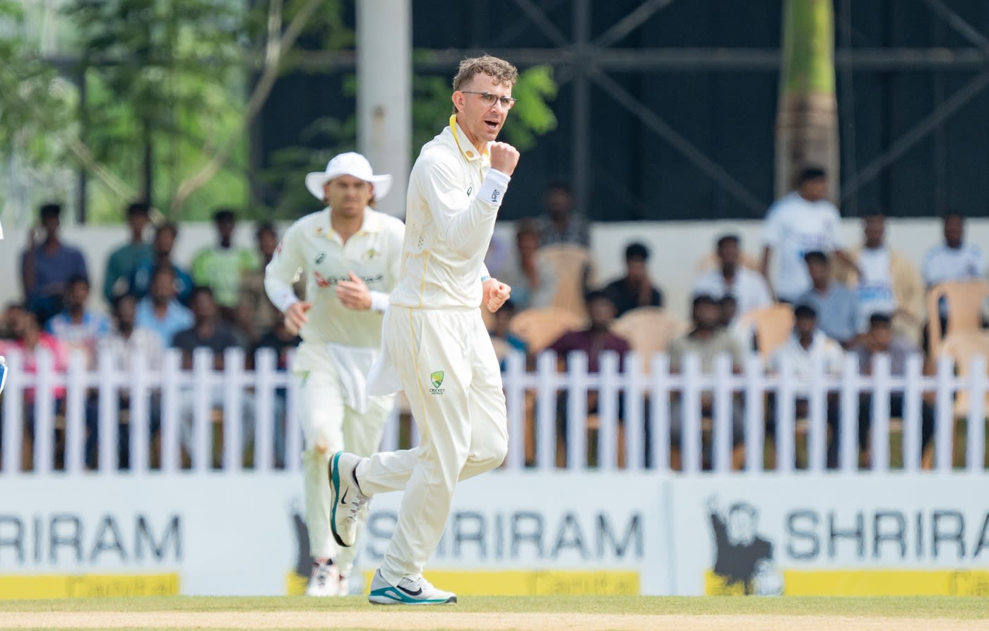 Todd Murphy had Devdutt Padikkal nicking off to slip with turn and bounce