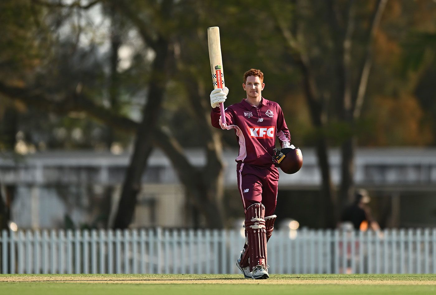 Hugh Weibgen brought up his century off 78 balls