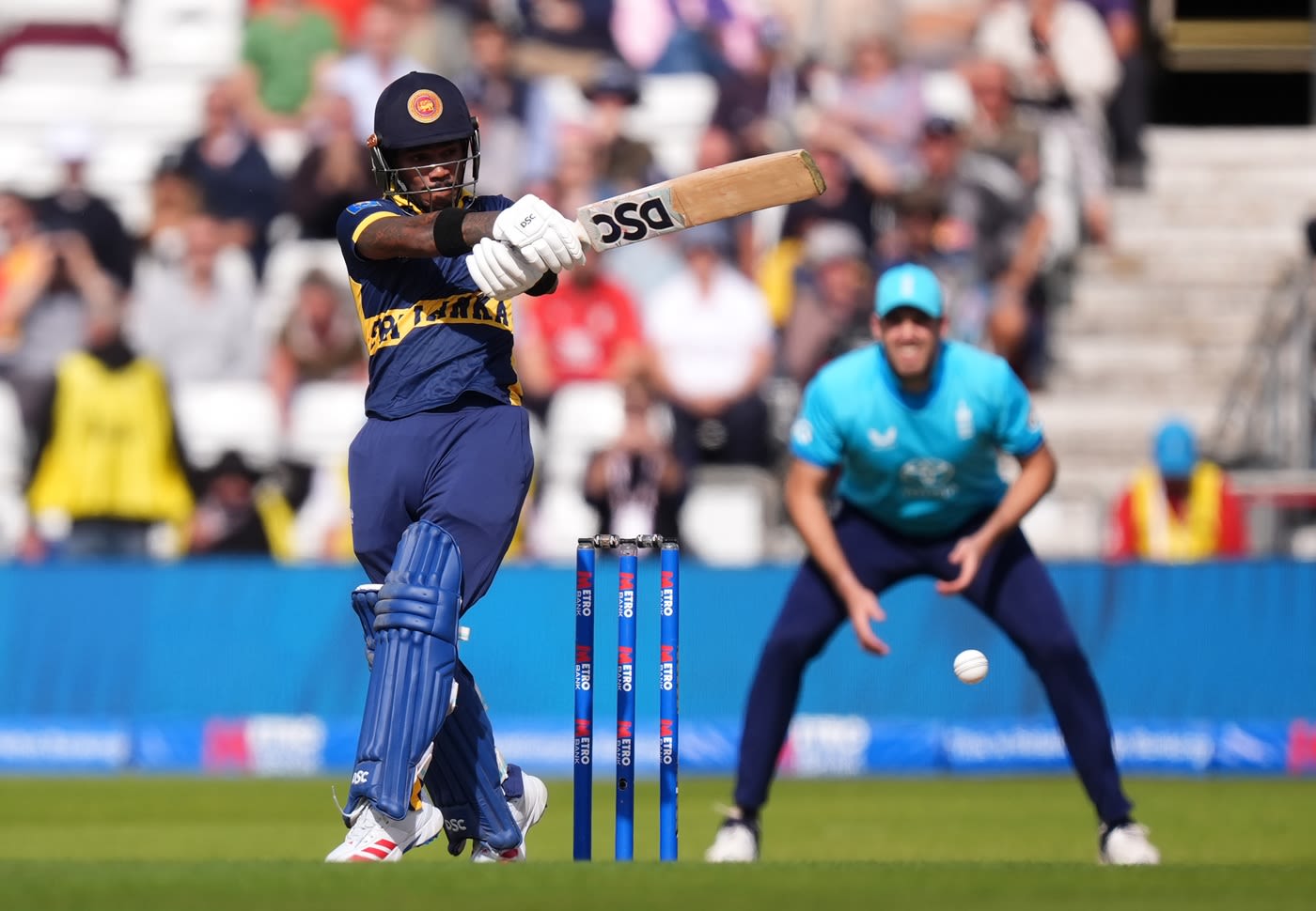 Pathum Nissanka swings into the leg side