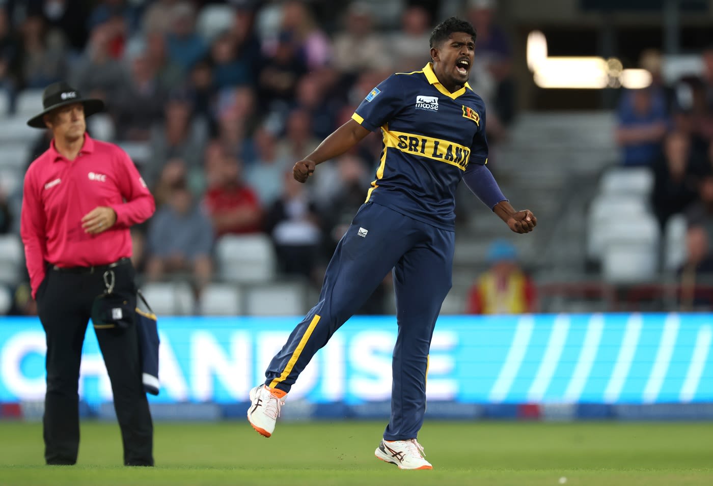 Sachindu Colombage dismissed Joe Root for the second match running