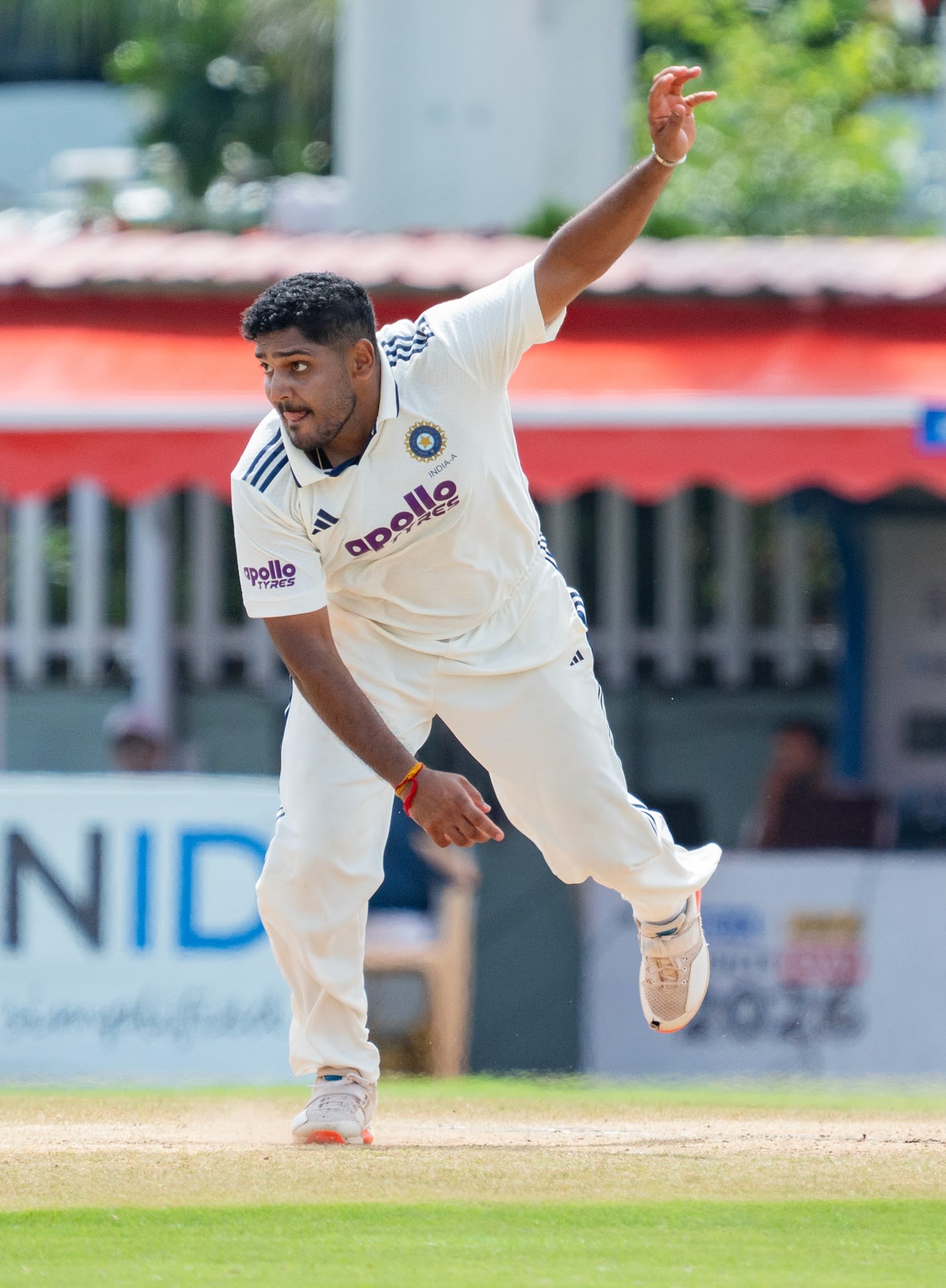 Tushar Deshpande bends his back