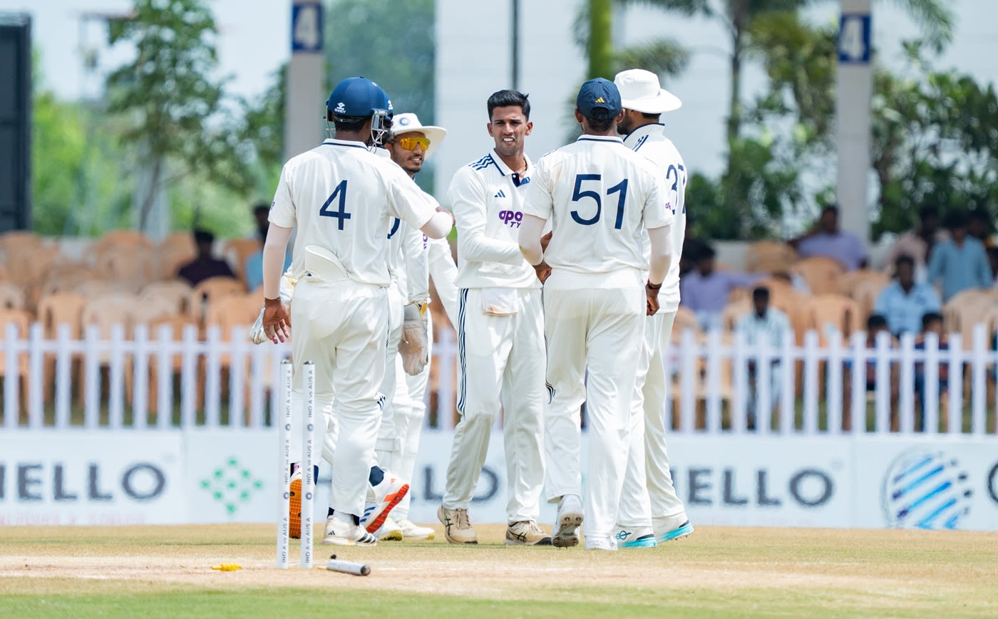 Tanush Kotian troubled Australia A with turn and bounce