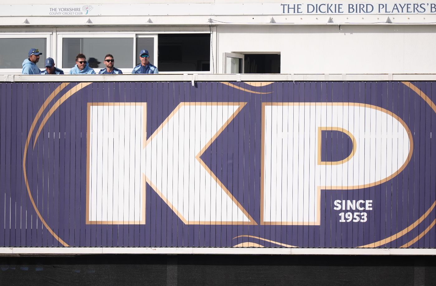 Kevin Pietersen takes a prominent vantage point at Headingley