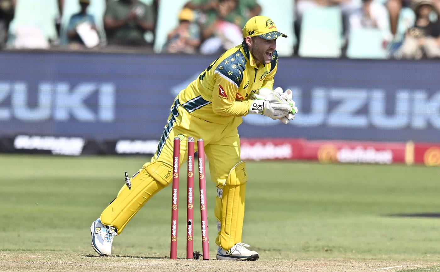 Josh Inglis effects a run-out