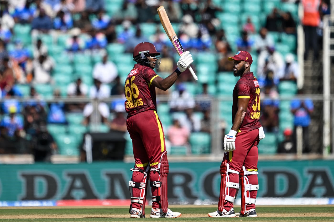 Justin Greaves and John Campbell shared a 135-run opening stand