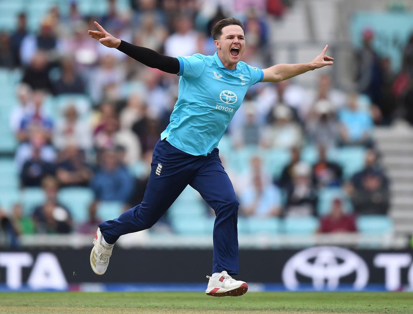 Sonny Baker struck second ball for his maiden ODI wicket