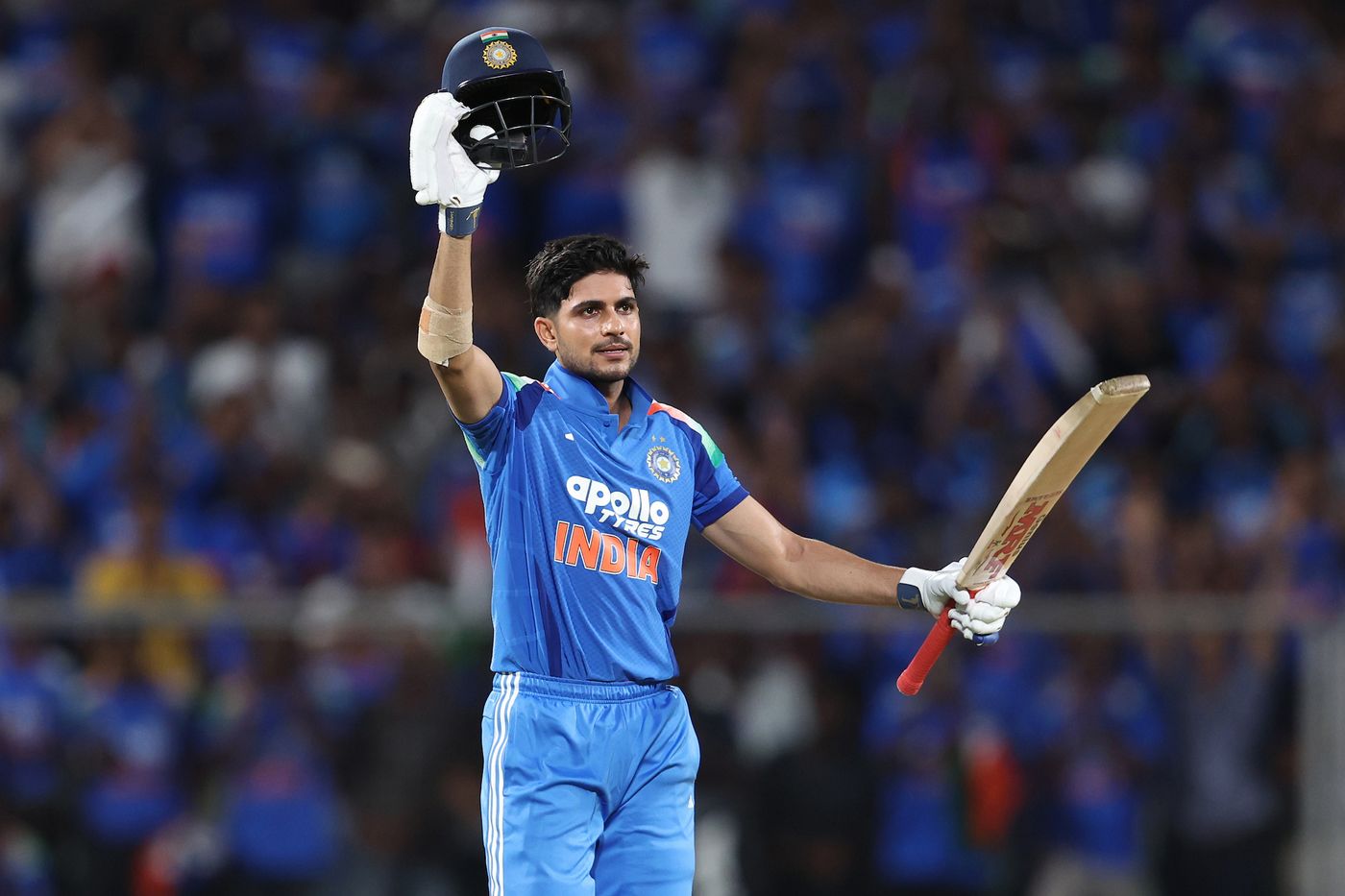 Shubman Gill brought up his 10th ODI ton