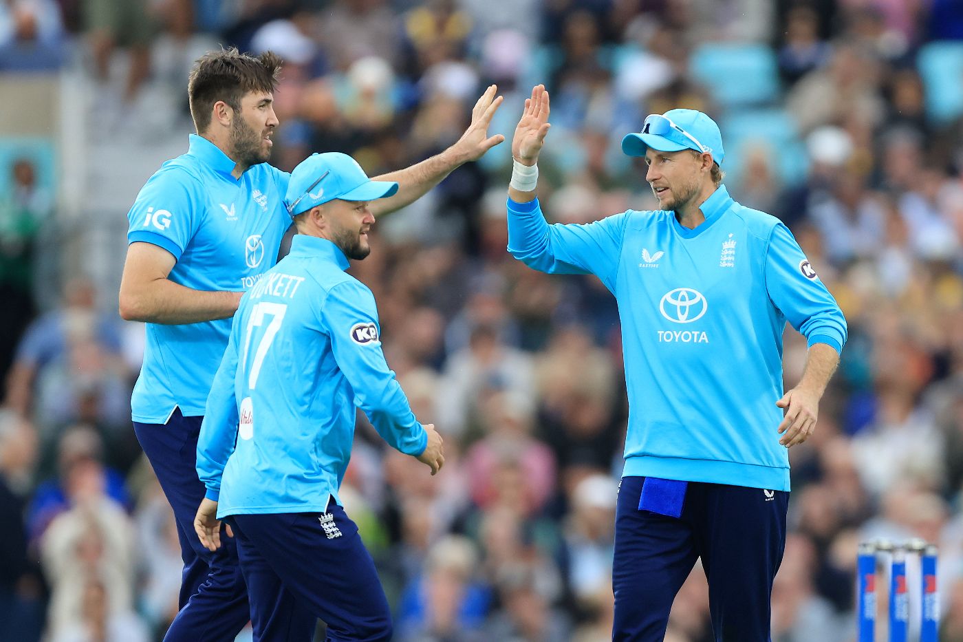 Jamie Overton took the wicket of Janith Liyanage