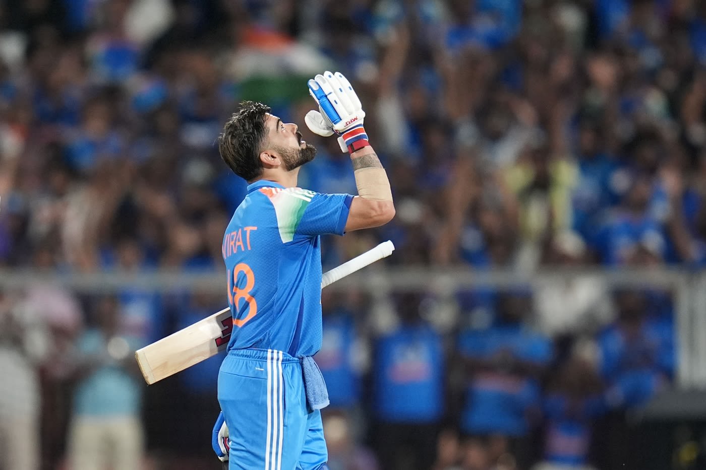 Virat Kohli brought up his 55th ODI century