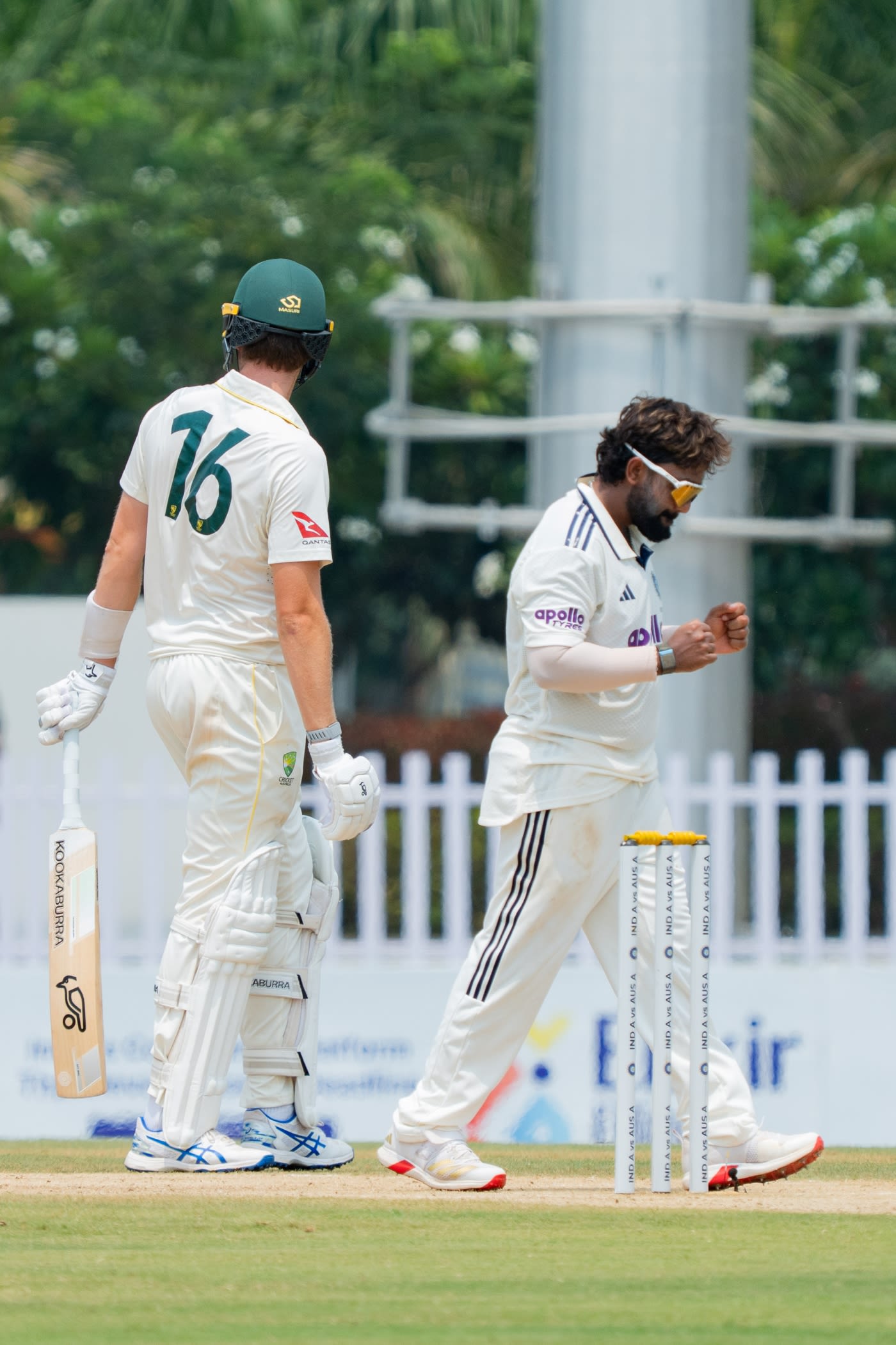 Shams Mulani took three wickets and bowled 14 no-balls