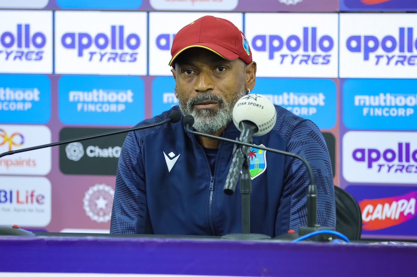 West Indies batting coach Floyd Reifer addressed the press