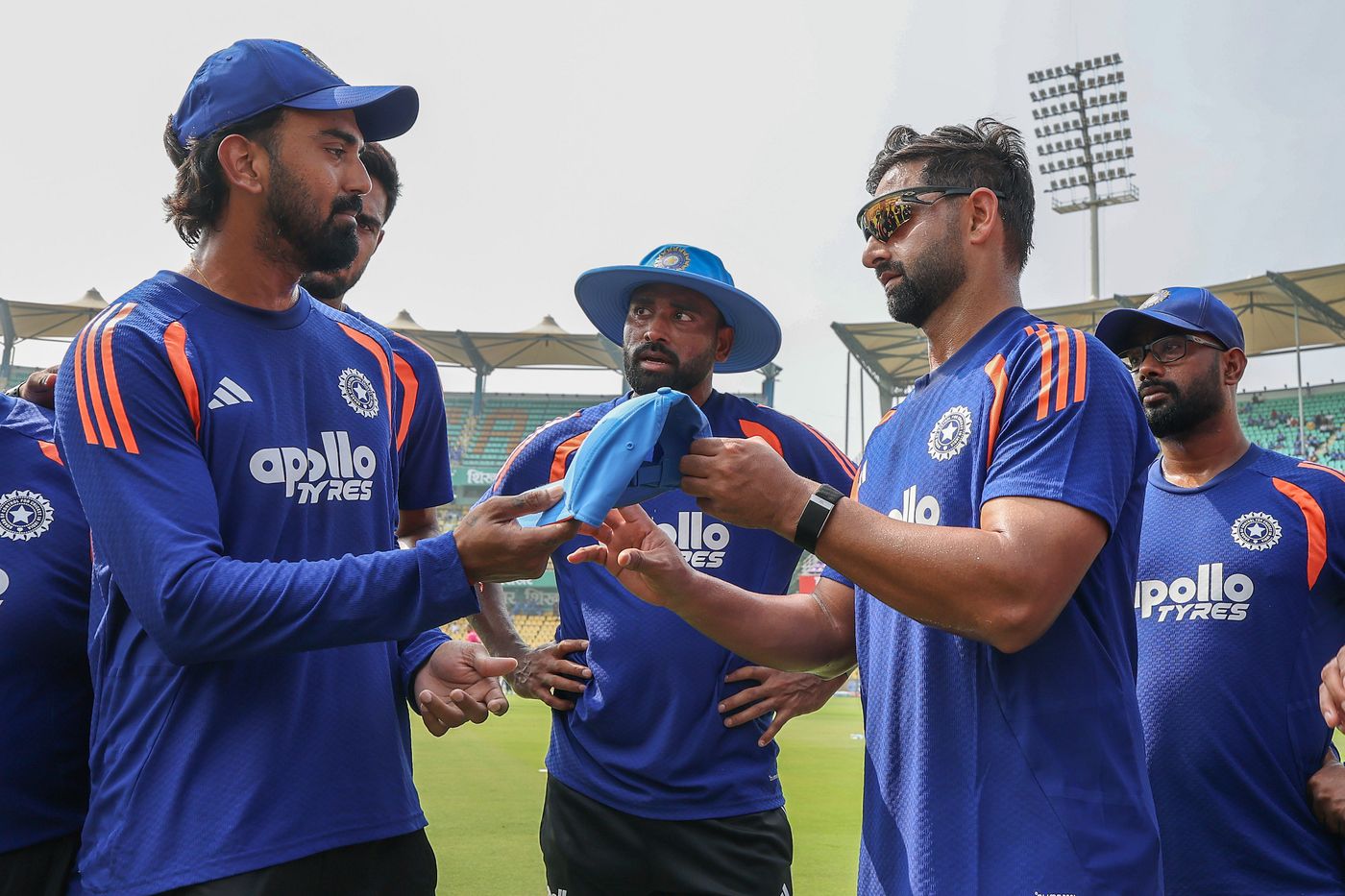 Auqib Nabi received his ODI cap from KL Rahul