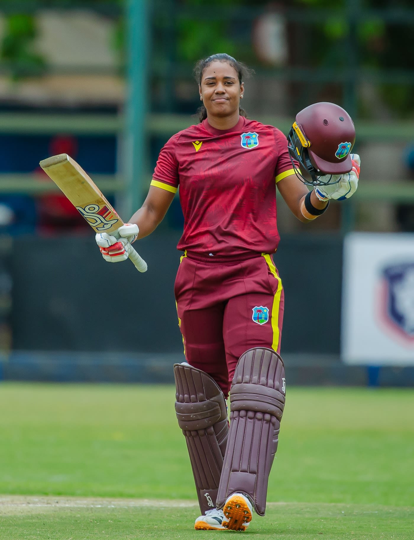 Hayley Matthews brought up her 14th ODI hundred