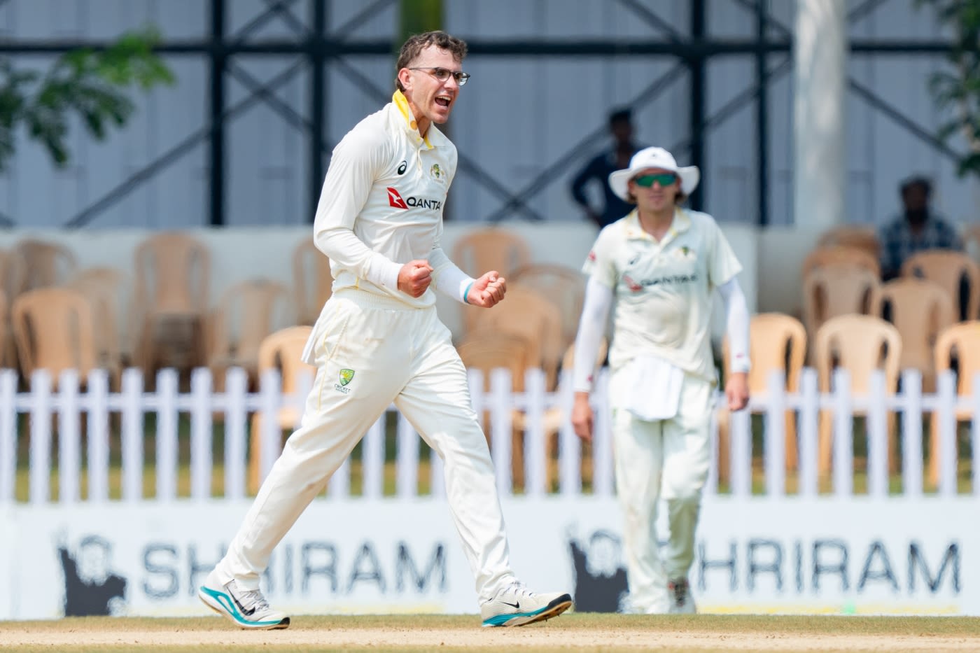 Todd Murphy picked up two wickets on day two