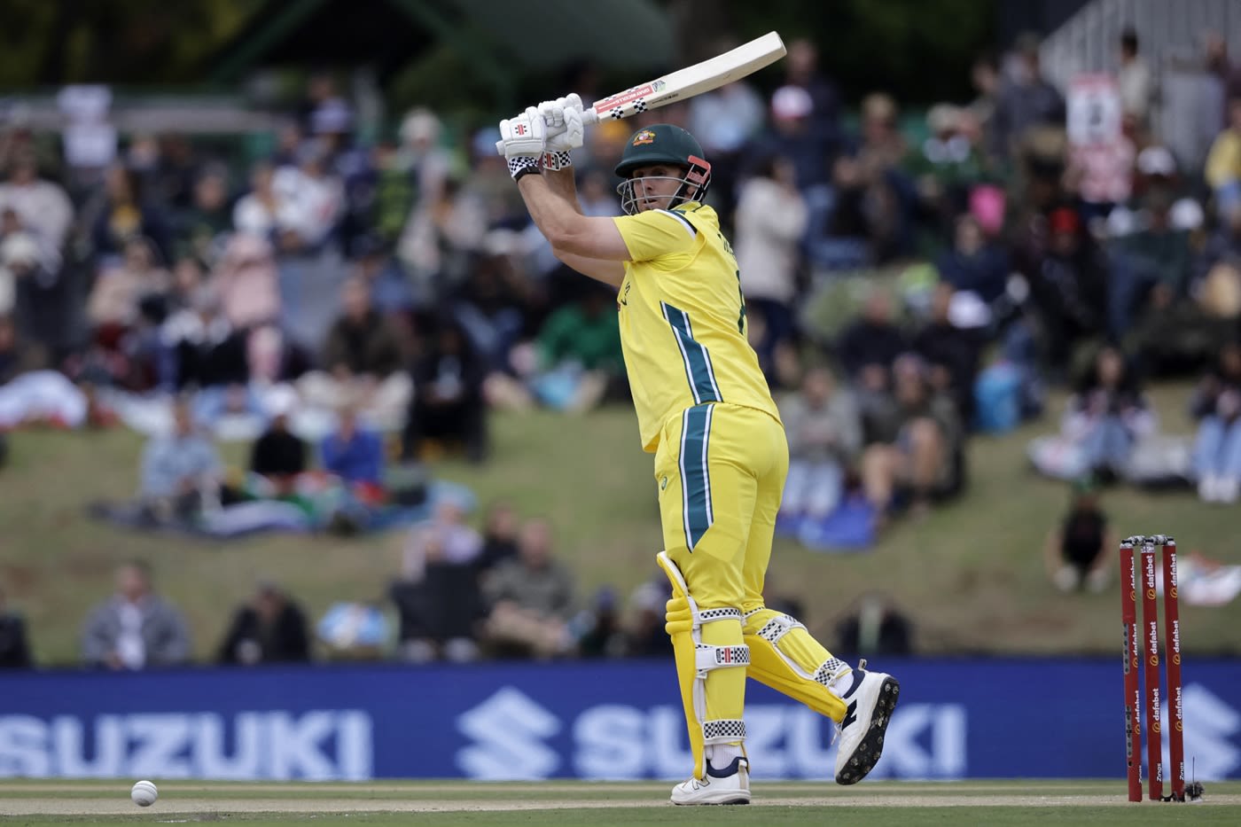 Mitchell Marsh flicks one away