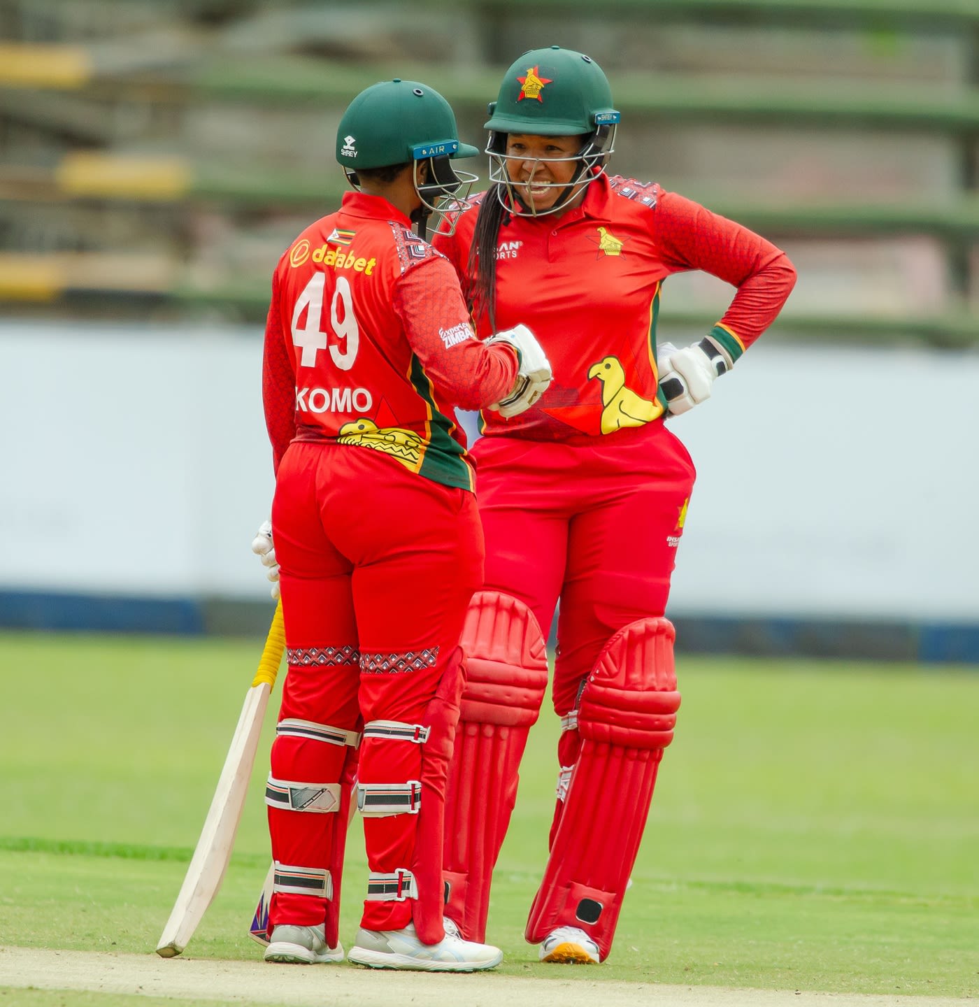 Sharne Mayers and Josephine Nkomo offered some resistance