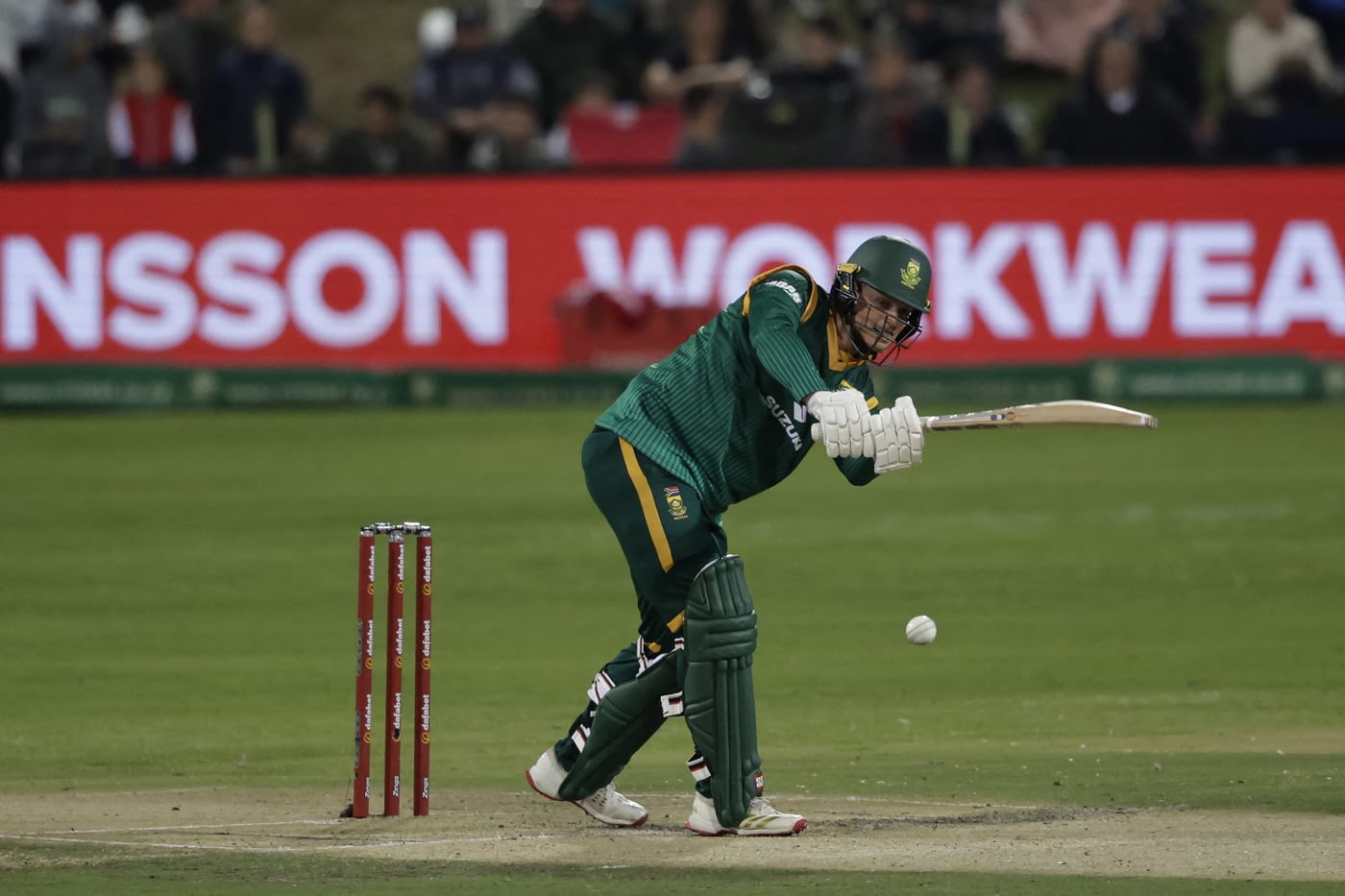 Ryan Rickelton steadied South Africa's chase