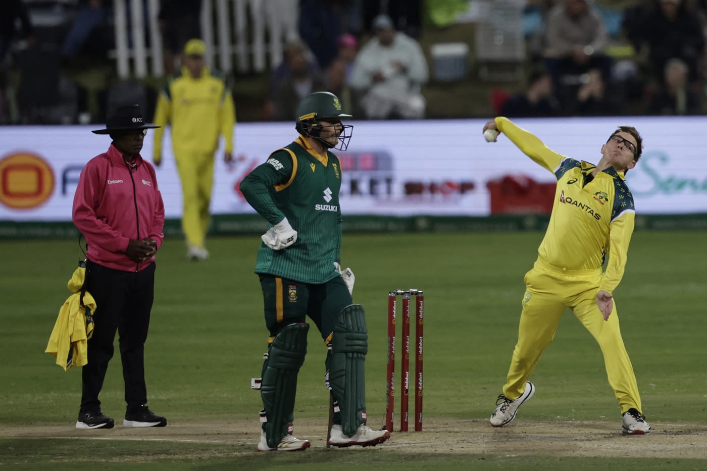 Adam Zampa's strikes dented South Africa's chase