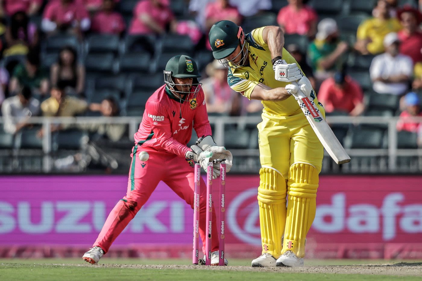 Mitchell Marsh was bowled