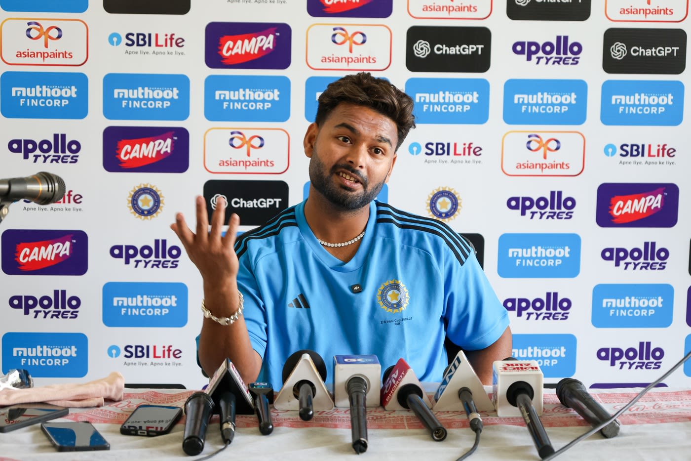 Rishabh Pant on the eve of captaining Rest of India in the Irani Trophy