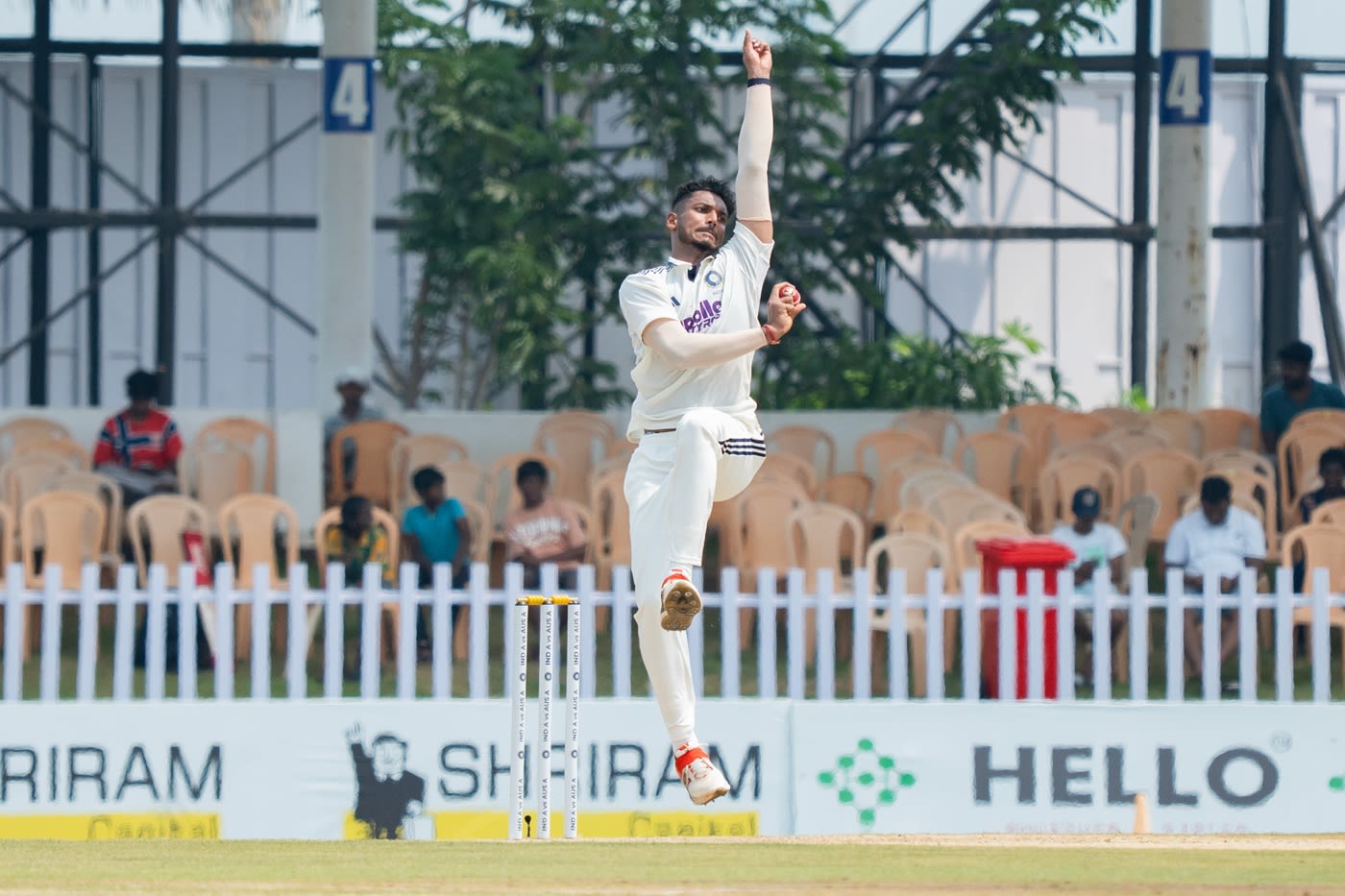 Nachiket Bhute in action for India A