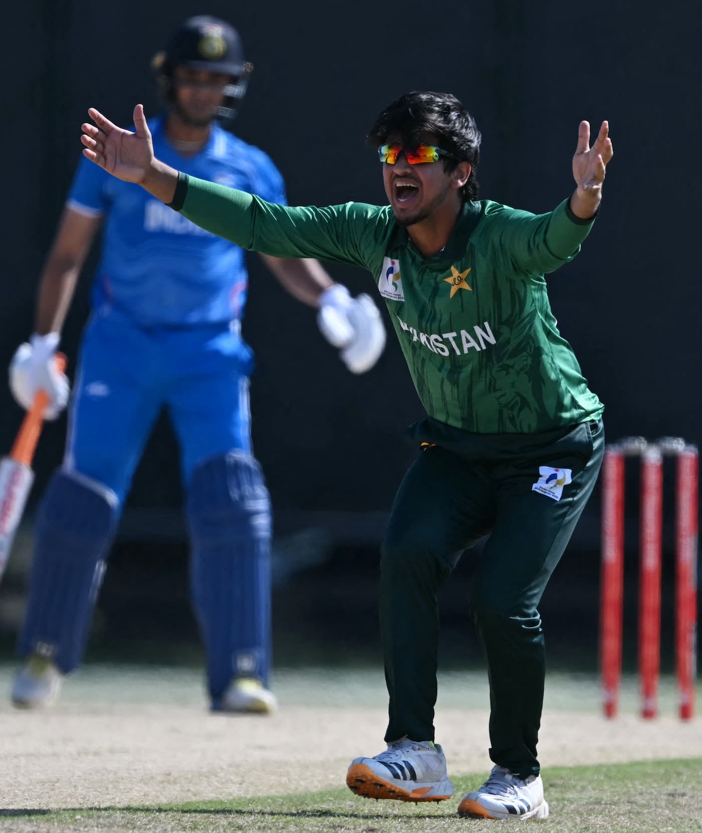 Saim Ayub sent back Vaibhav Sooryavanshi in the third over