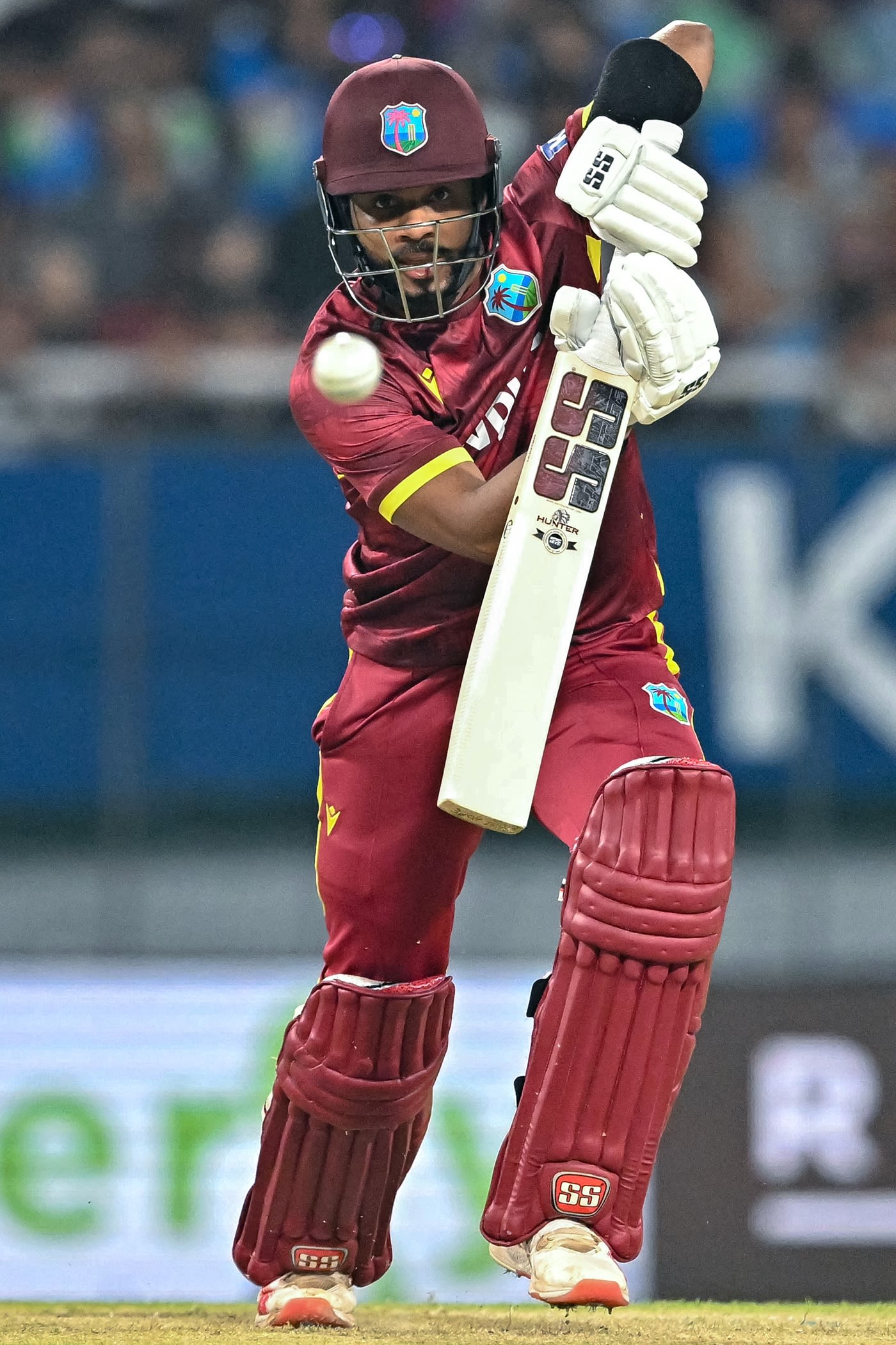 Shai Hope timed his shots sweetly