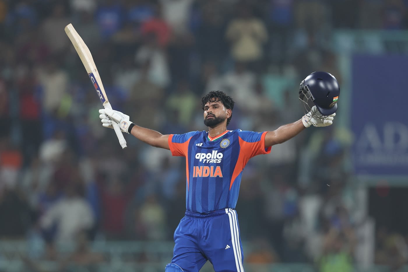 Shreyas Iyer hammered a 42-ball century to help India over the line