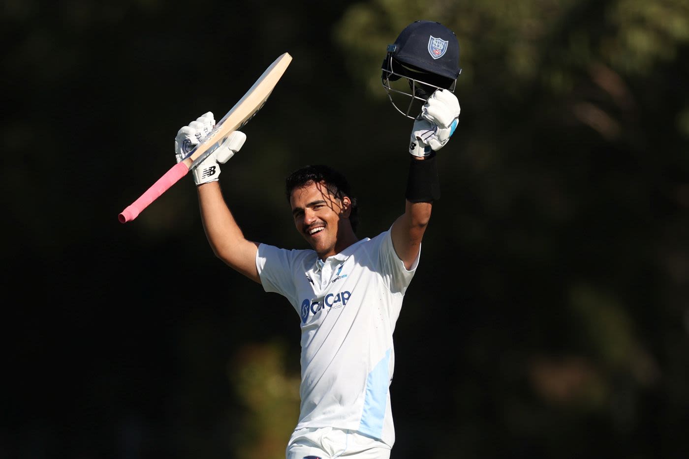 Ollie Davies made his maiden first-class double century
