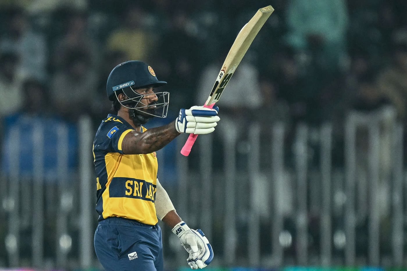 Lahiru Udara celebrates his fifty