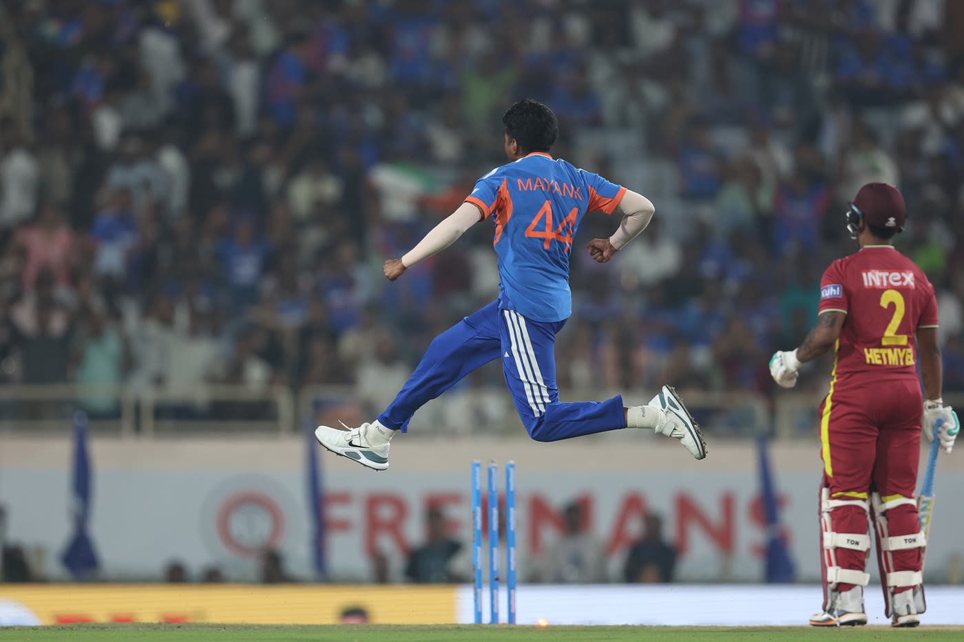 Mayank Yadav struck twice in his opening over