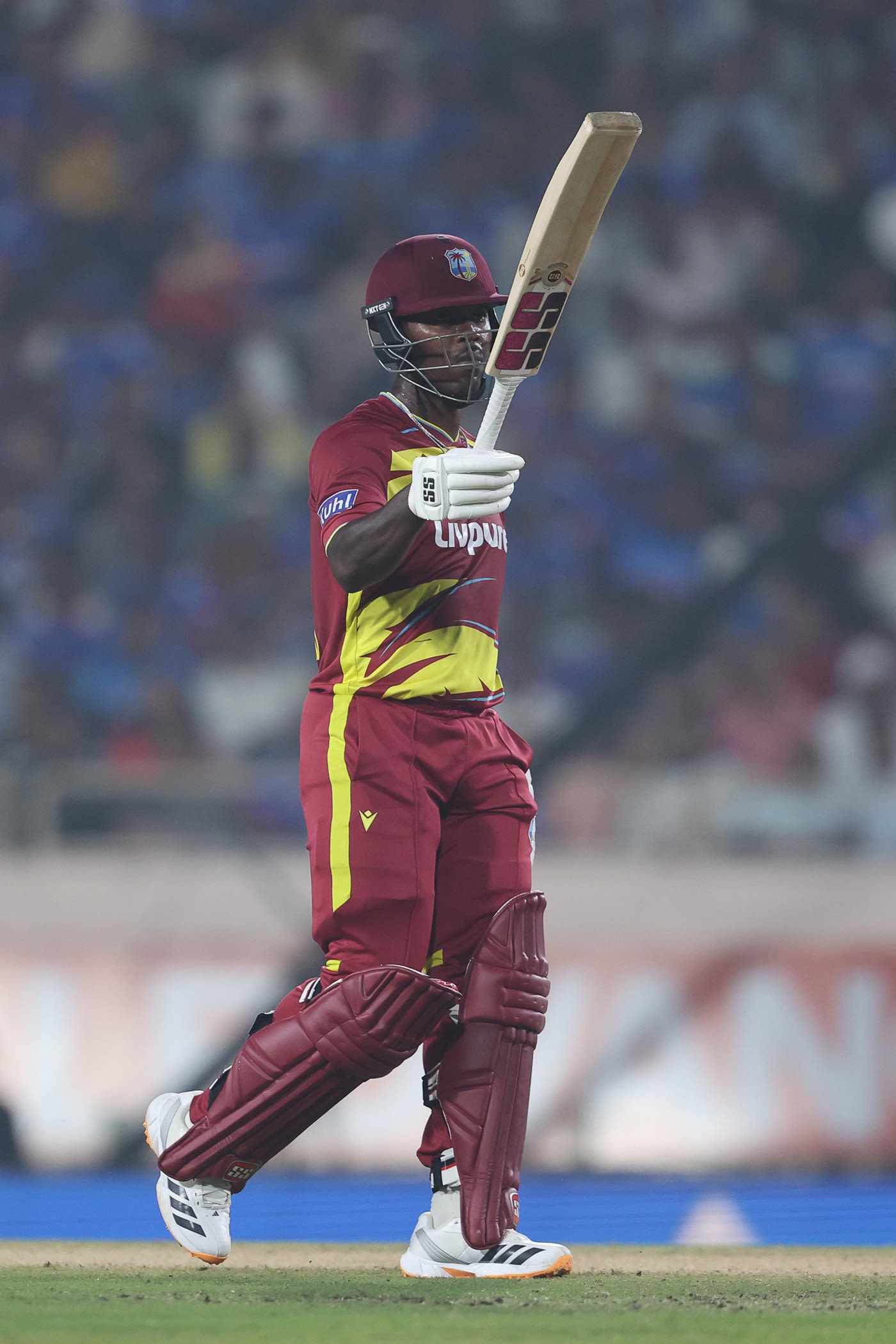 Sherfane Rutherford hit a counterattacking fifty