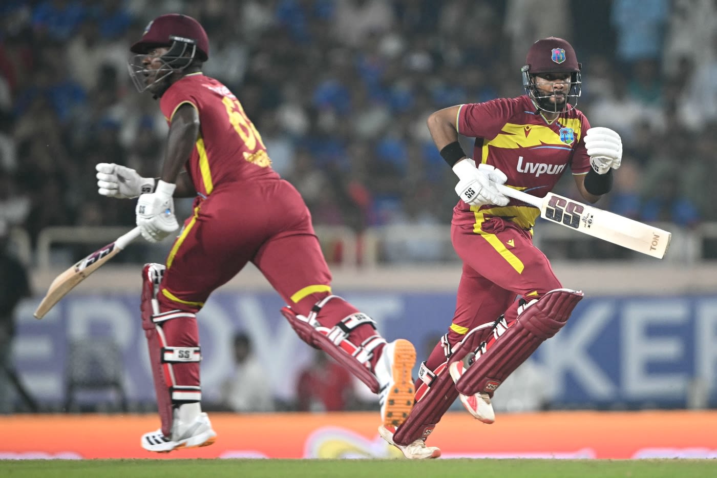 Sherfane Rutherford and Shai Hope added 120 off just 54 balls