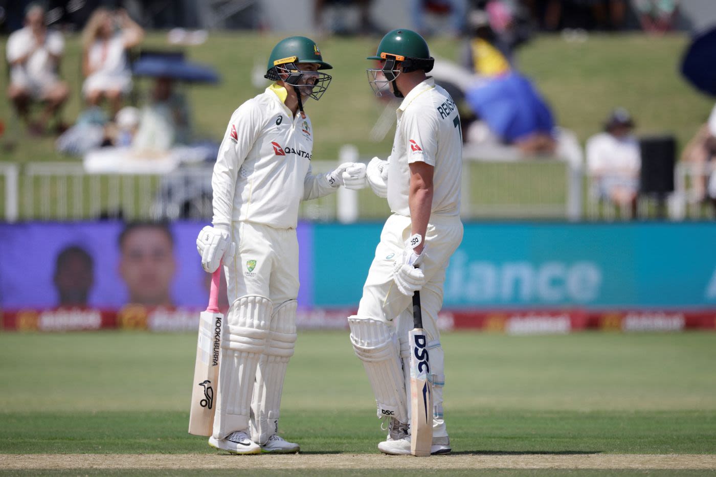 Nathan Lyon and Matt Renshaw shared a 134-run stand for the ninth wicket
