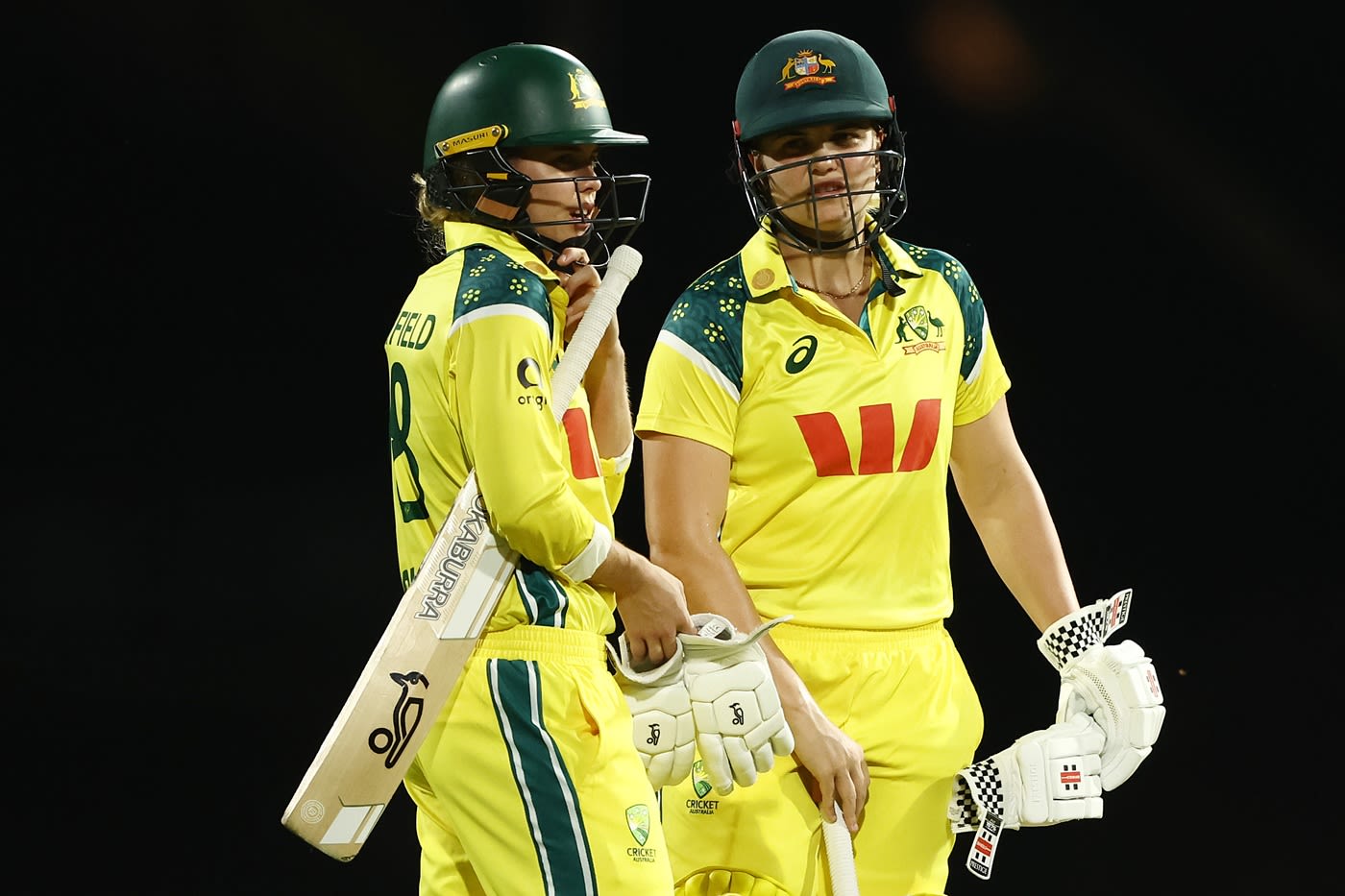 Phoebe Litchfield and Georgia Voll broke the back of Australia's chase