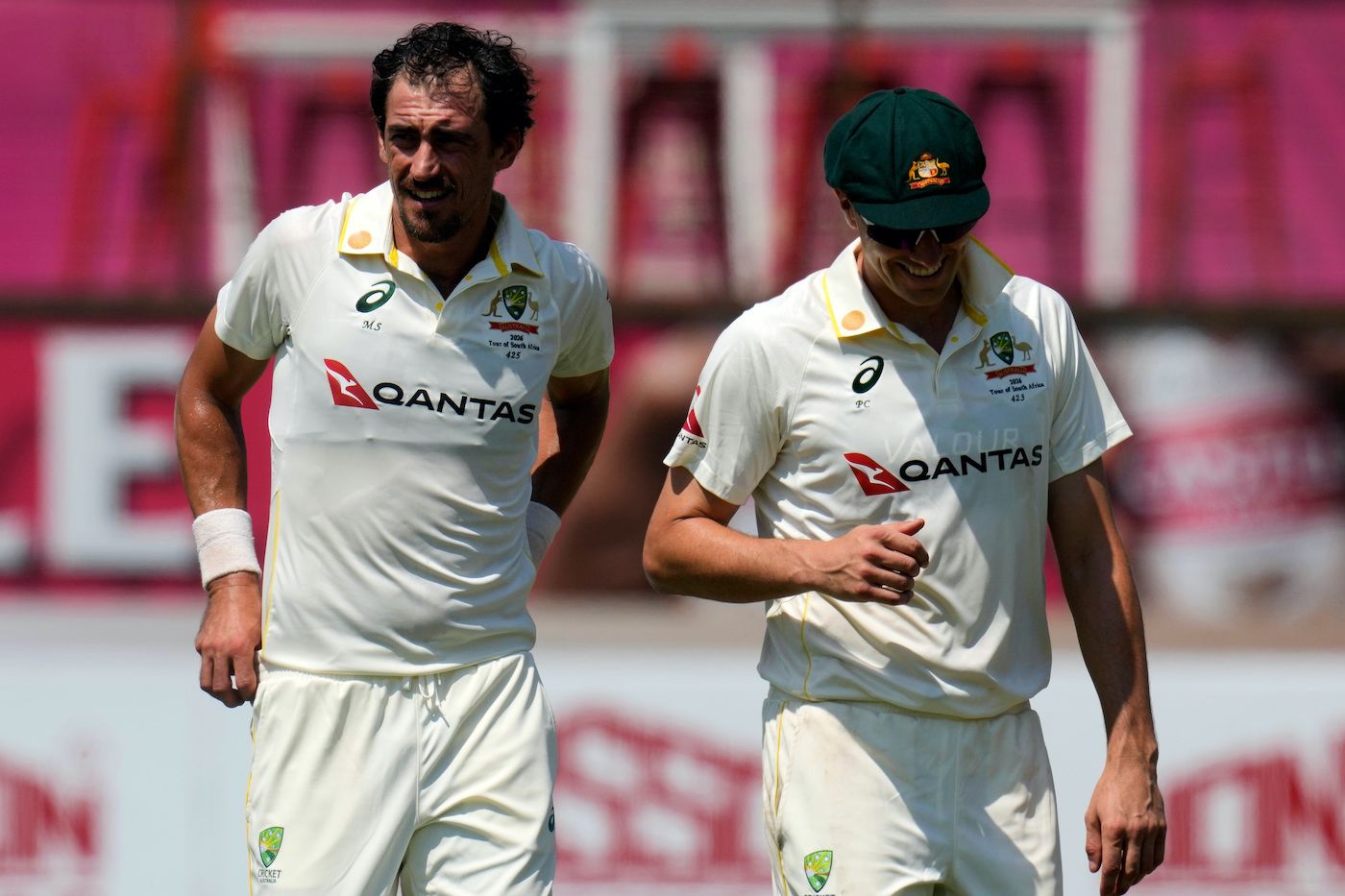 Mitchell Starc and Pat Cummins struck in the first session