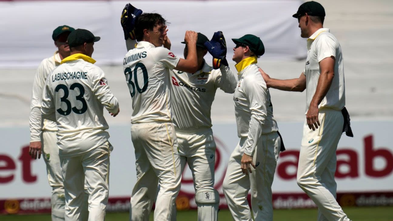 Australia in command after bowlers hunt as a pack to eke out 106-run lead