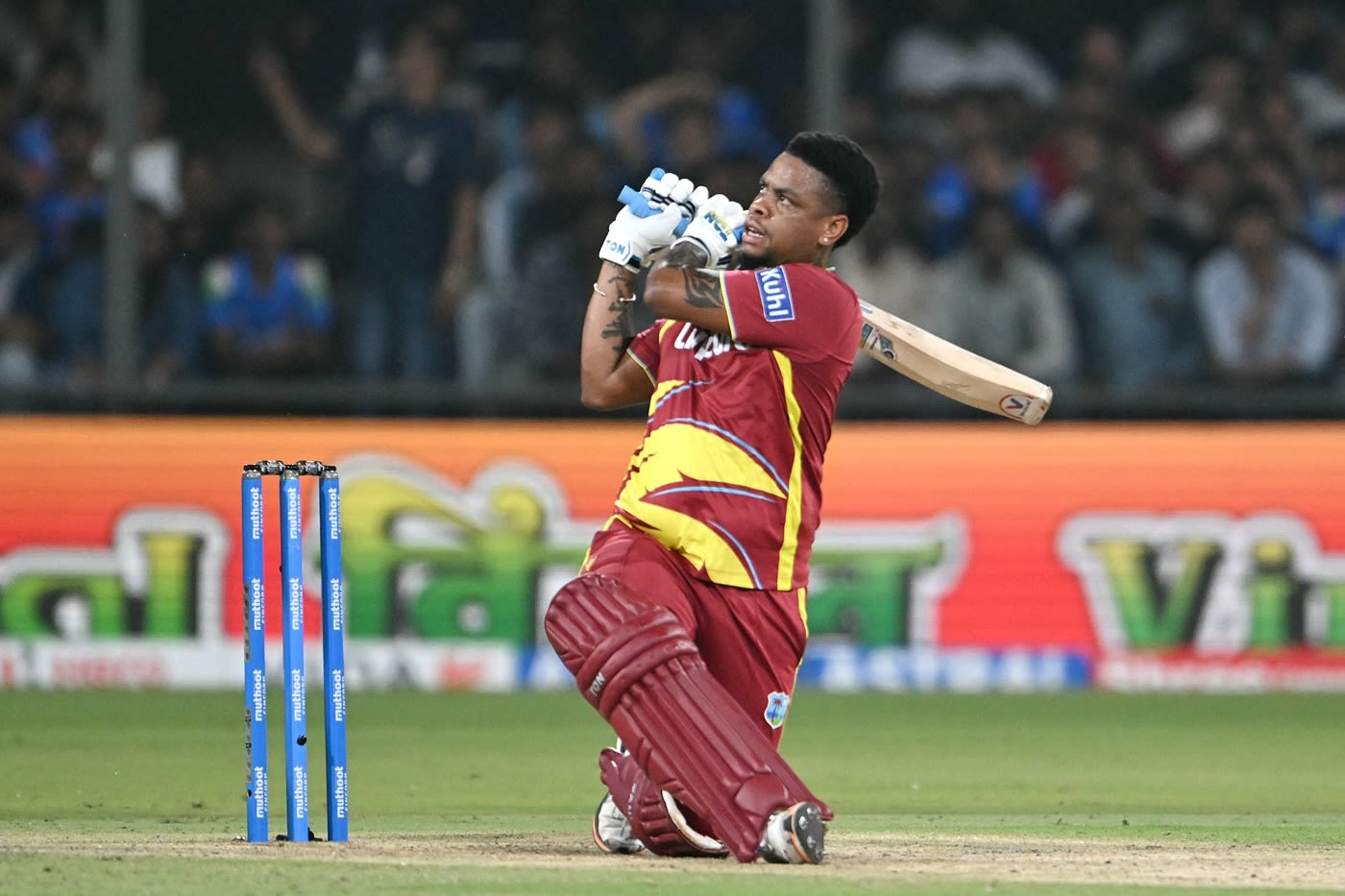 Shimron Hetmyer gets hold of one