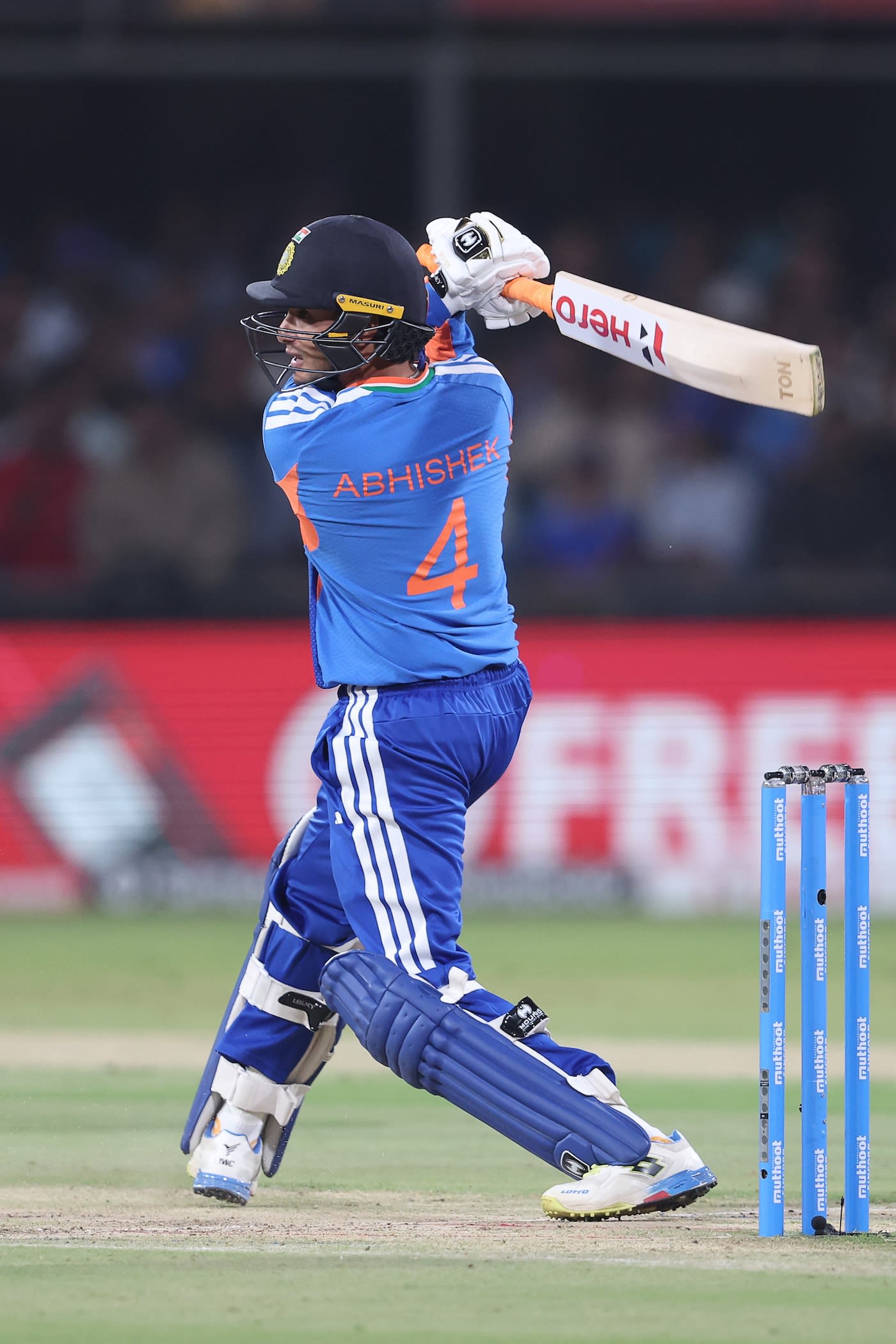 Abhishek Sharma scored heavily on the off side