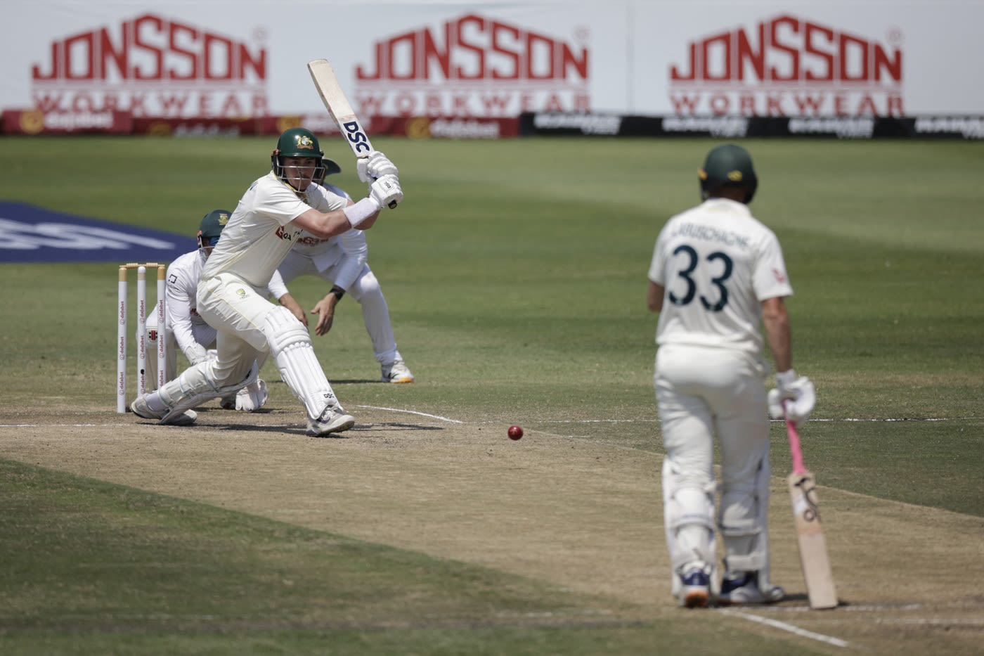 Matt Renshaw used his reach to play the sweep
